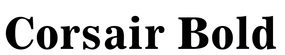 Corsair Bold Font Download Free