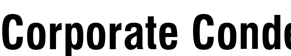 Corporate Condensed Bold Oblique Font Download Free
