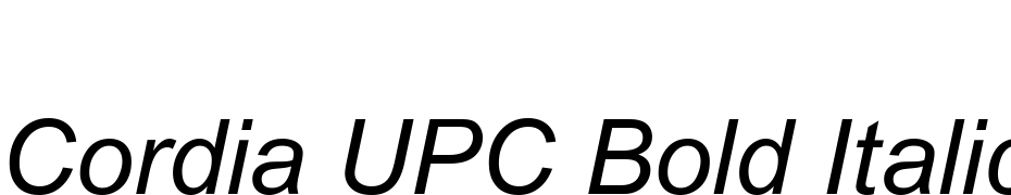 Cordia UPC Bold Italic Font Download Free