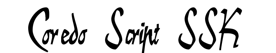Coredo Script SSK Font Download Free