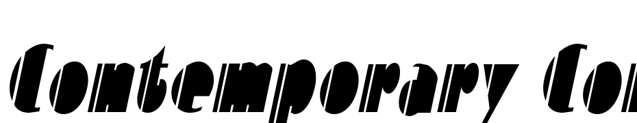 Contemporary Condensed Italic Font Download Free