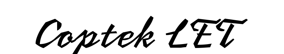 Coptek LET Font Download Free