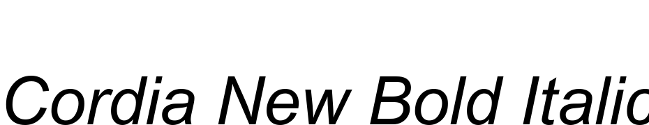 Cordia New Bold Italic Font Download Free