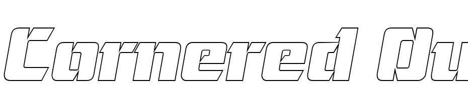 Cornered Outline Italic Font Download Free