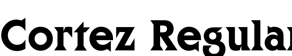 Cortez Regular Font Download Free