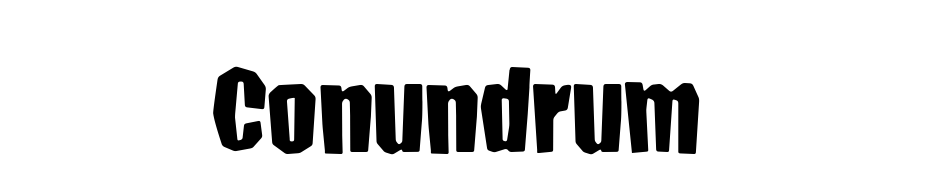 Conundrum Font Download Free