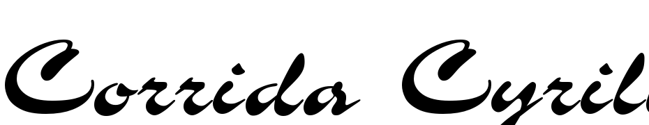 Corrida Cyrillic Font Download Free