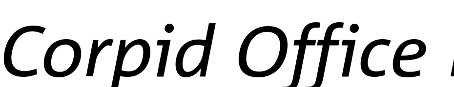 Corpid Office Italic Font Download Free