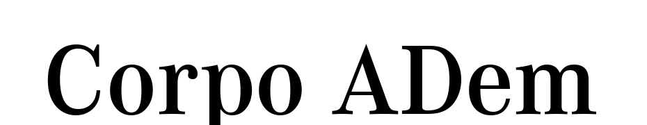 Corpo ADem Font Download Free