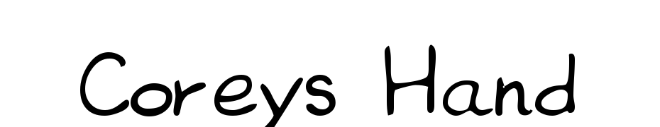 Coreys Hand Font Download Free