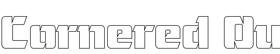 Cornered Outline Regular Font Download Free