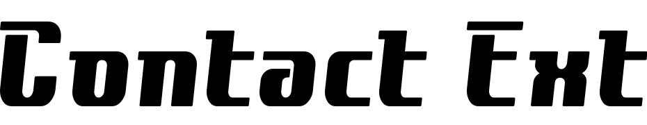 Contact Extra Bold Font Download Free