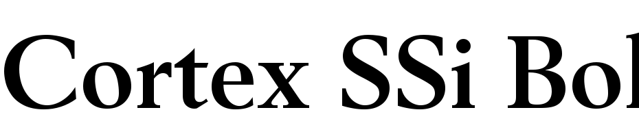 Cortex SSi Bold Font Download Free