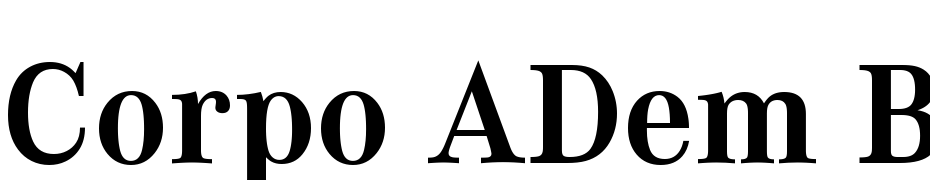 Corpo ADem Bold Font Download Free