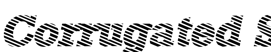 Corrugated SF Font Download Free