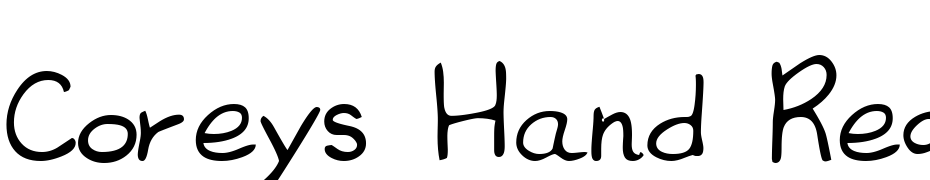 Coreys Hand Regular Font Download Free
