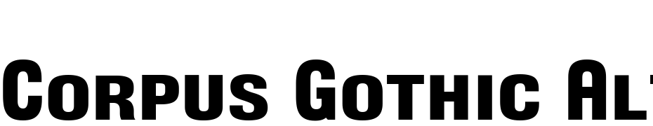 Corpus Gothic Alternative Small Caps Font Download Free