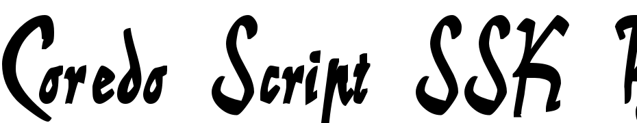 Coredo Script SSK Bold Font Download Free