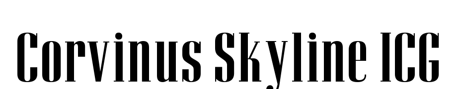 Corvinus Skyline ICG Font Download Free