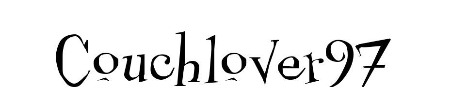 Couchlover97 Font Download Free