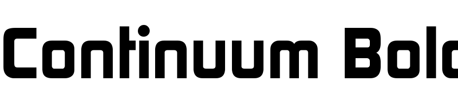 Continuum Bold Font Download Free