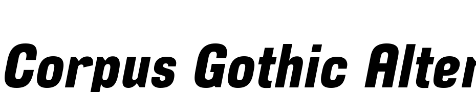 Corpus Gothic Alternative Italic Font Download Free