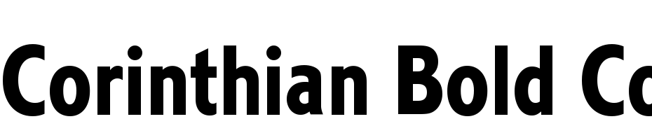 Corinthian Bold Condensed Plain Font Download Free