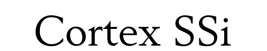 Cortex SSi Font Download Free