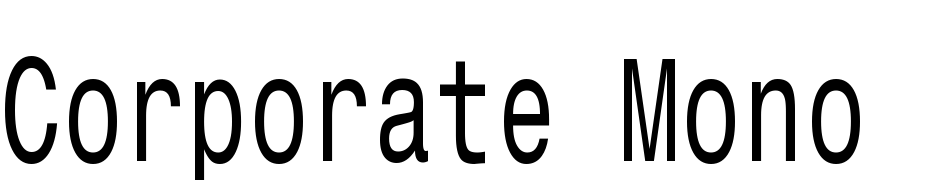 Corporate Mono Condensed Font Download Free