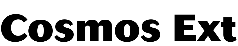 Cosmos Extra Bold cкачати шрифт безкоштовно
