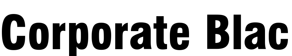 Corporate Black Font Download Free