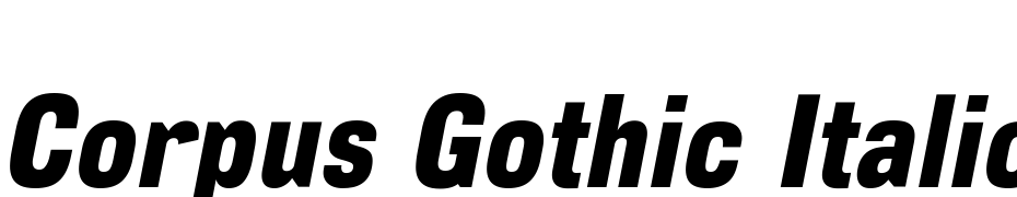 Corpus Gothic Italic Font Download Free