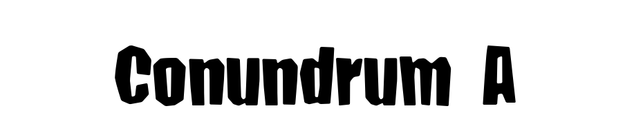 Conundrum A Font Download Free