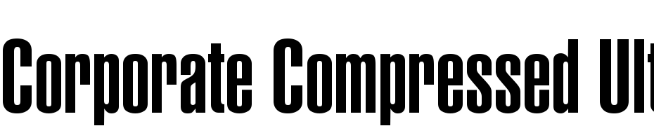 Corporate Compressed Ultra cкачати шрифт безкоштовно