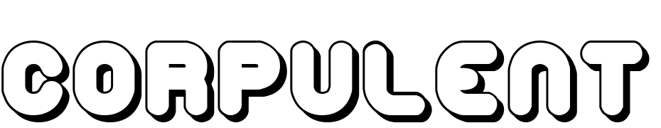 Corpulent Caps Shadow BRK Font Download Free