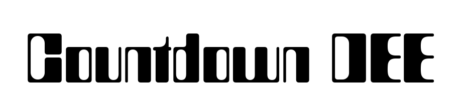 Countdown DEE Font Download Free