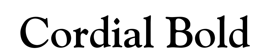Cordial Bold Font Download Free