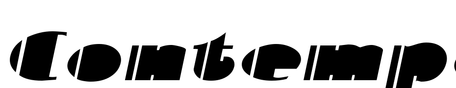 Contemporary Bold Italic Font Download Free