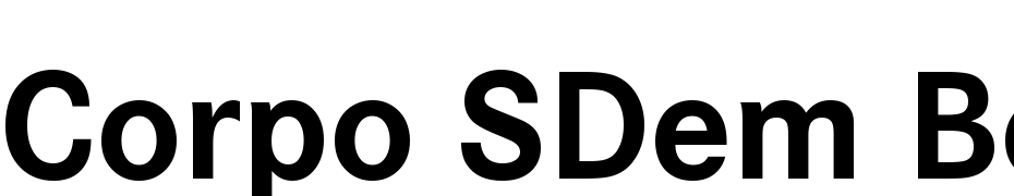 Corpo SDem Bold Font Download Free