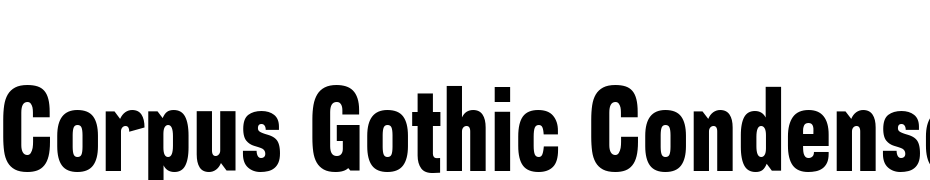 Corpus Gothic Condensed Font Download Free