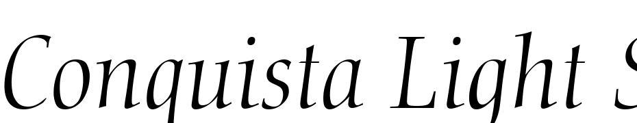 Conquista Light SSi Light Italic Font Download Free