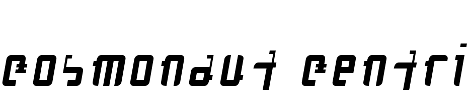 Cosmonaut Centripetal Oblique Font Download Free
