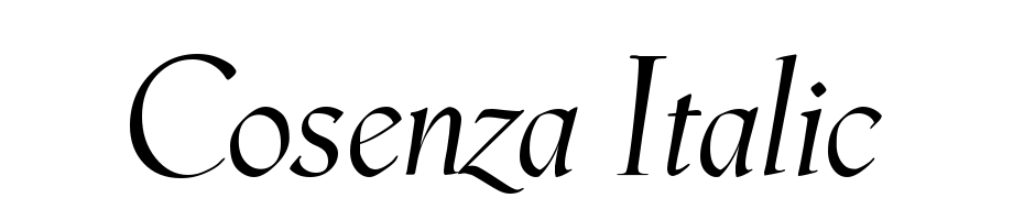 Cosenza Italic Font Download Free