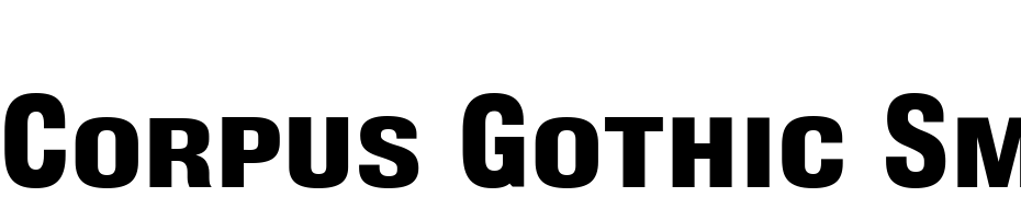 Corpus Gothic Small Caps Font Download Free