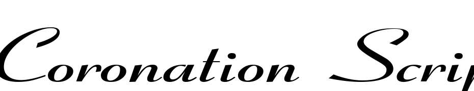 Coronation Script Extended Font Download Free
