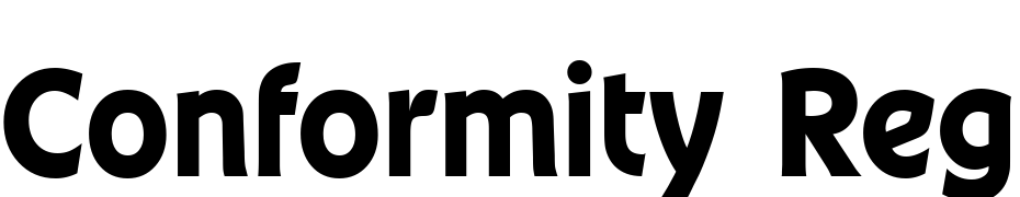 Conformity Regular Font Download Free