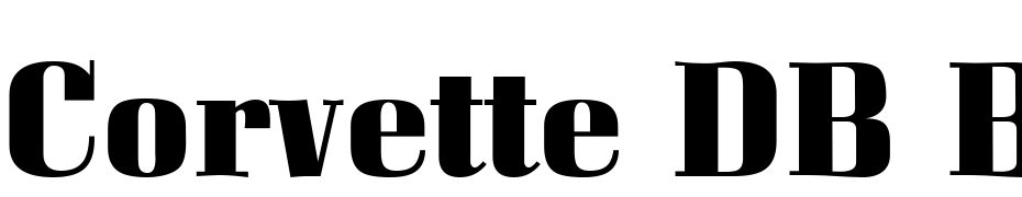 Corvette DB Bold Scarica Caratteri Gratis