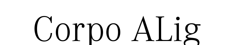 Corpo ALig Font Download Free