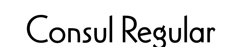 Consul Regular Font Download Free