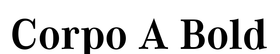 Corpo A Bold Scarica Caratteri Gratis